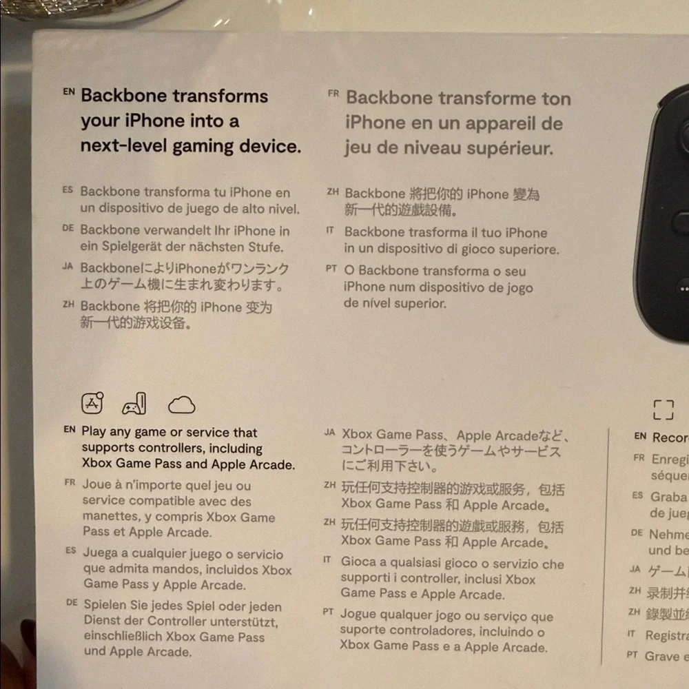 Backbone Black Gaming Controller for iPhone
